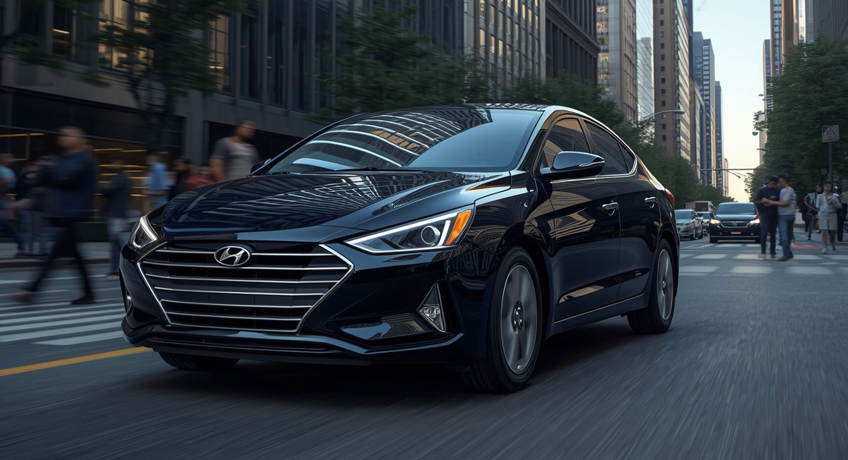 Rent Economy Car Hyundai Elantra in Tbilisi