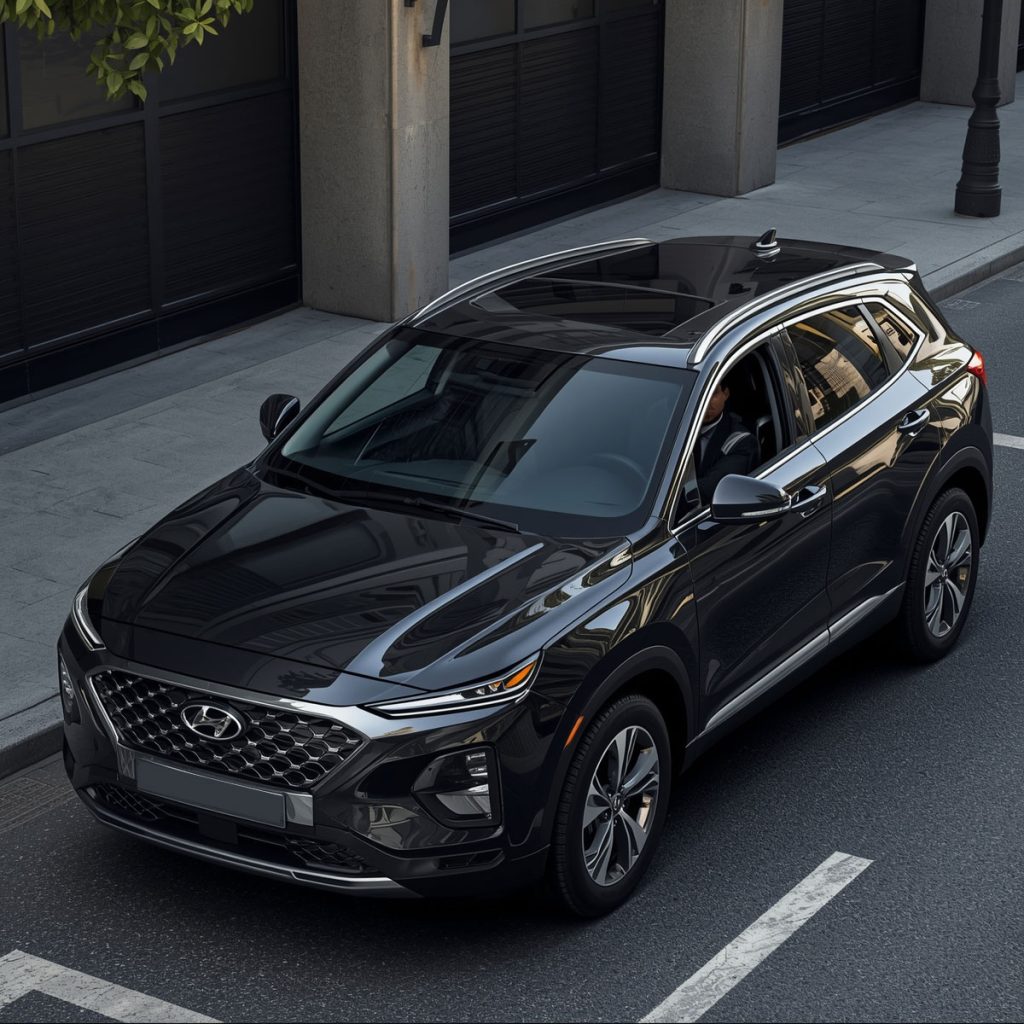Rent Hyundai Santa Fe with Driver in Tbilisi